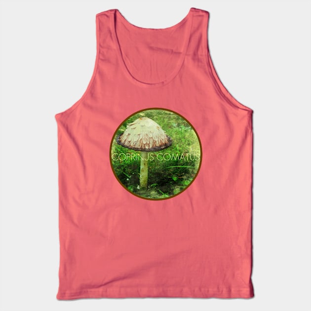 Coprinus Comatus Mushroom Tank Top by TheDaintyTaurus